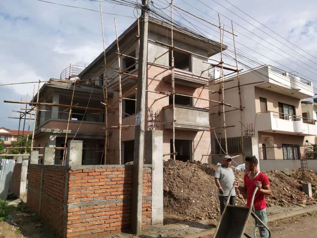 construction in patan